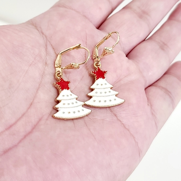 Christmas Tree Earrings - Picture 4 of 5